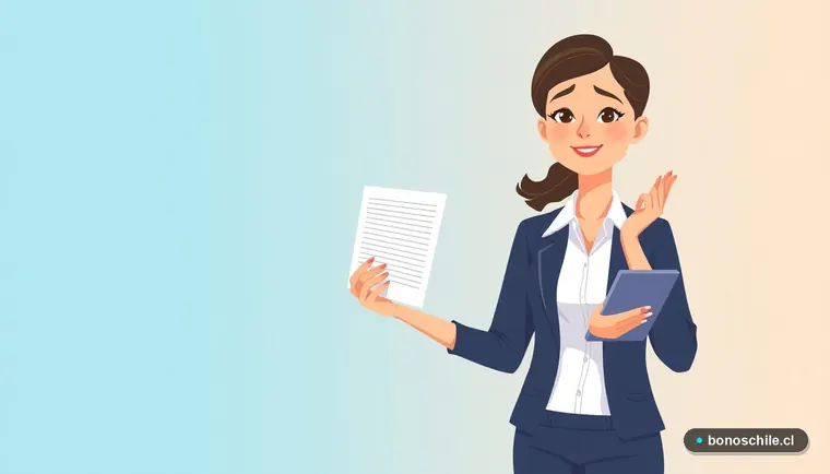 Mujer calculando la asignación familiar manualmente con una calculadora y un documento oficial.