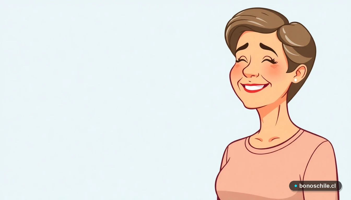 Ilustración de mujer chilena consultando información sobre la Pensión Garantizada Universal (PGU).